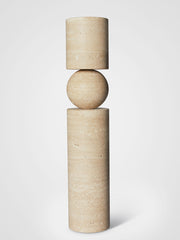 Fulcrum Candlestick Travertine